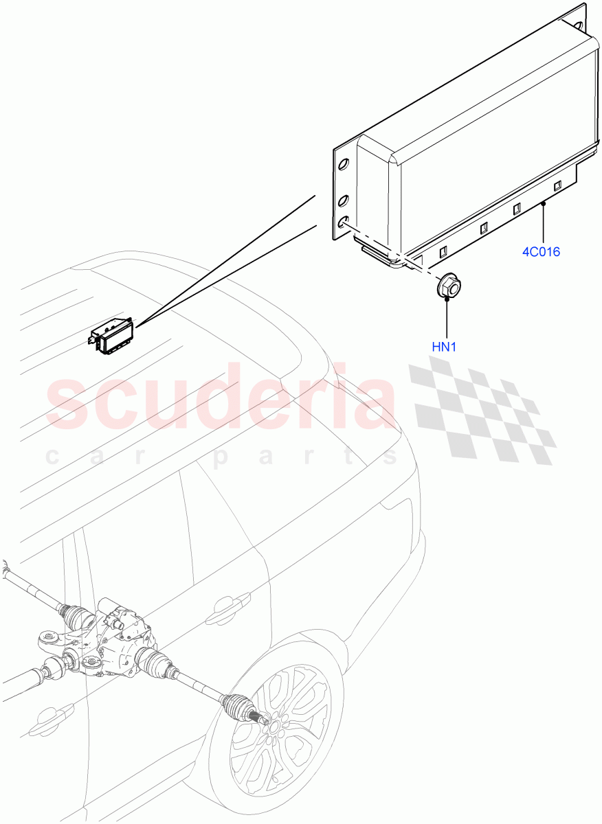 Rear Axle Modules And Sensors(Electronic Locking Differential) of Land Rover Land Rover Range Rover (2012-2021) [5.0 OHC SGDI SC V8 Petrol]