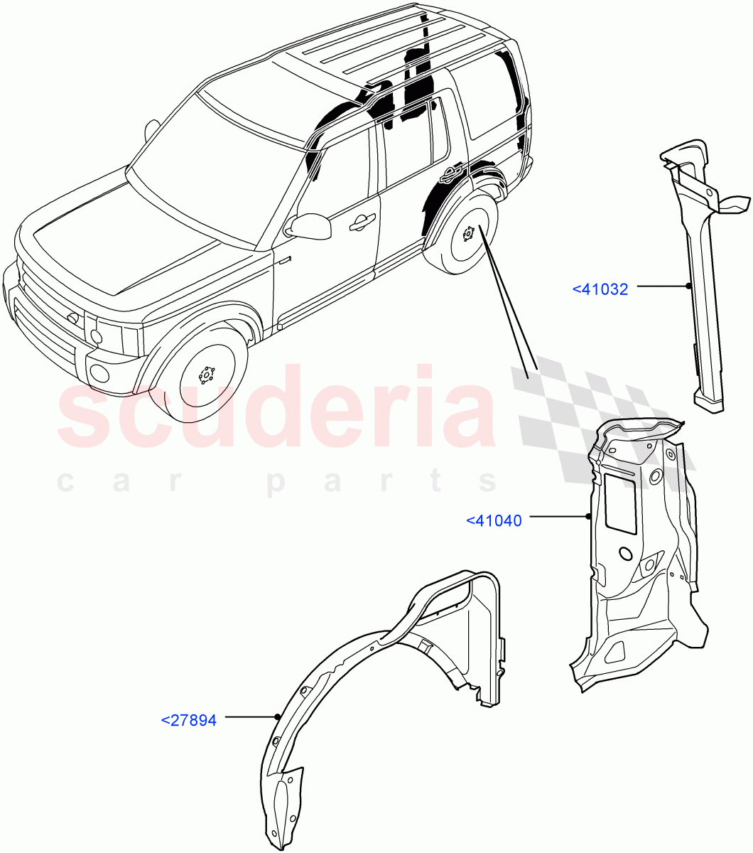 Side Panels - Outer((V)FROMAA000001) of Land Rover Land Rover Discovery 4 (2010-2016) [3.0 DOHC GDI SC V6 Petrol]