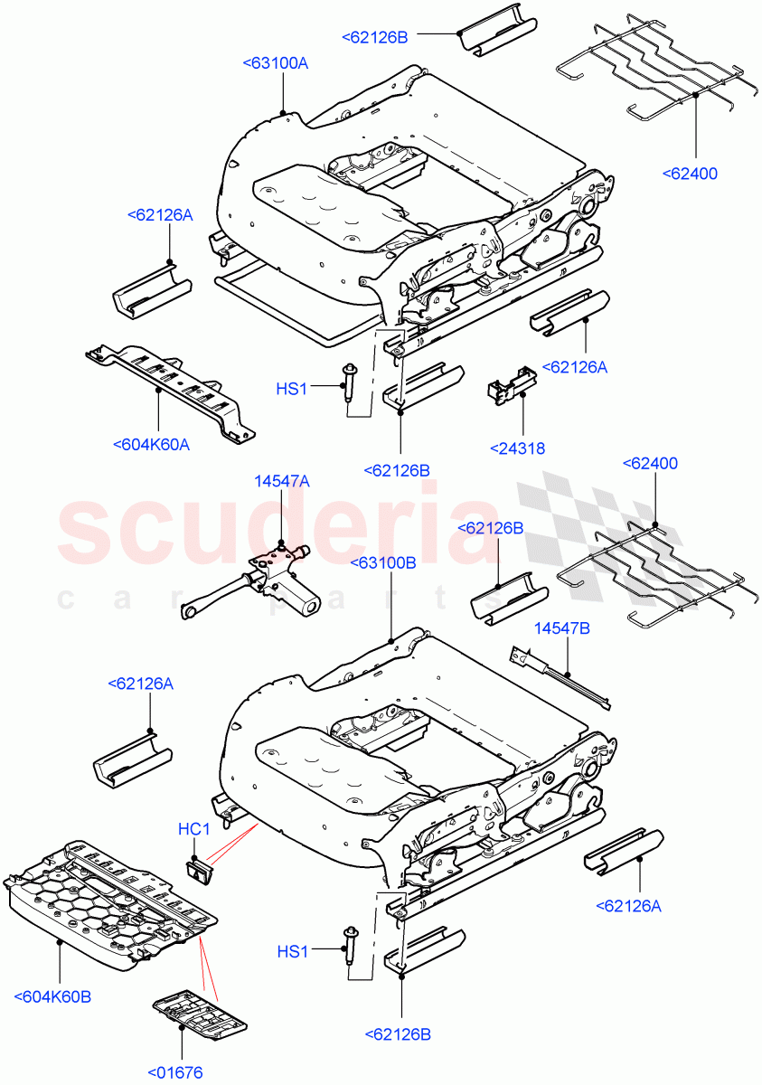 Front Seat Base((V)TOHA999999) of Land Rover Land Rover Range Rover Sport (2014+) [2.0 Turbo Petrol GTDI]