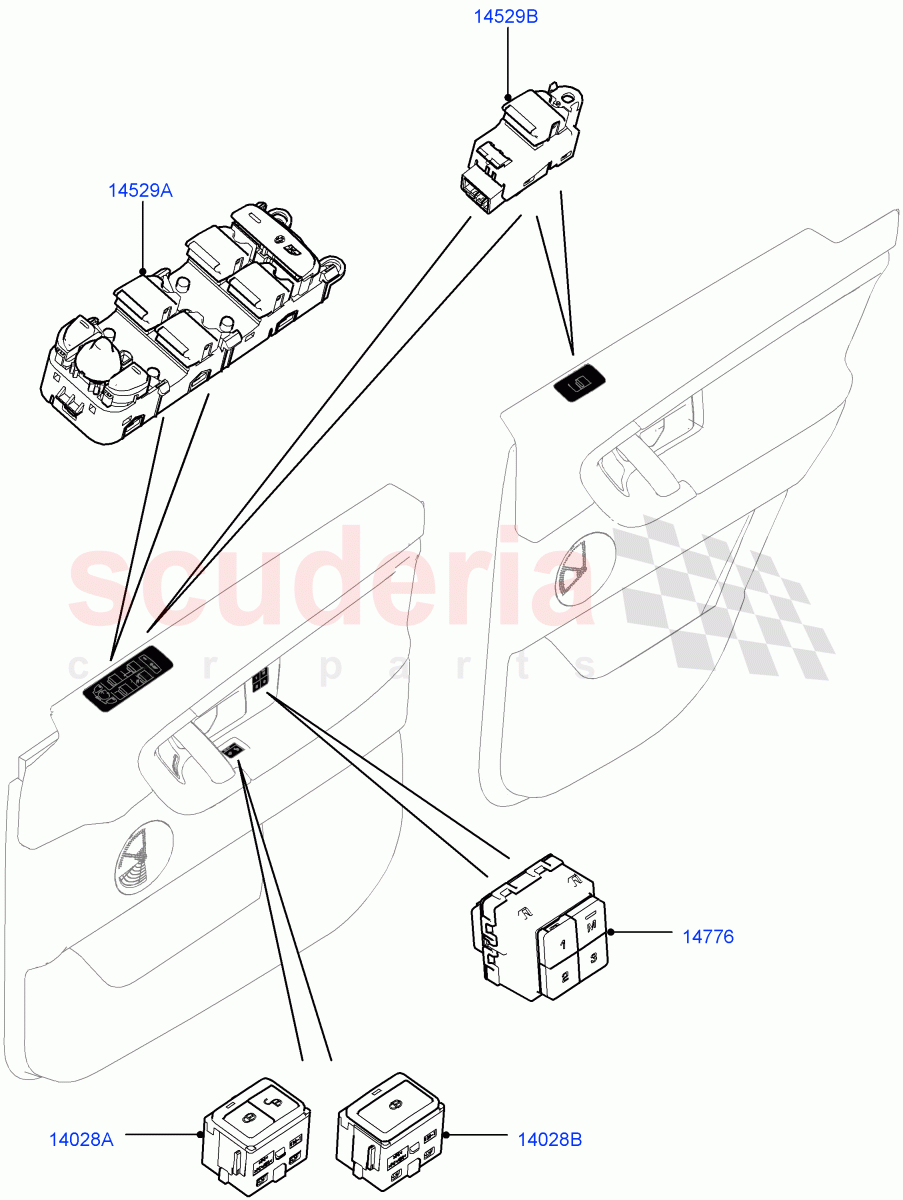 Switches(Door)(Itatiaia (Brazil))((V)FROMGT000001) of Land Rover Land Rover Discovery Sport (2015+) [2.0 Turbo Diesel]