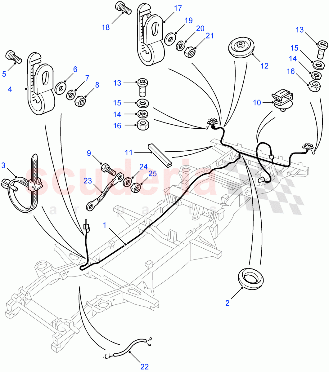 Harness-Chassis ((V) FROM7A000001) of Land Rover Land Rover Defender (2007-2016)