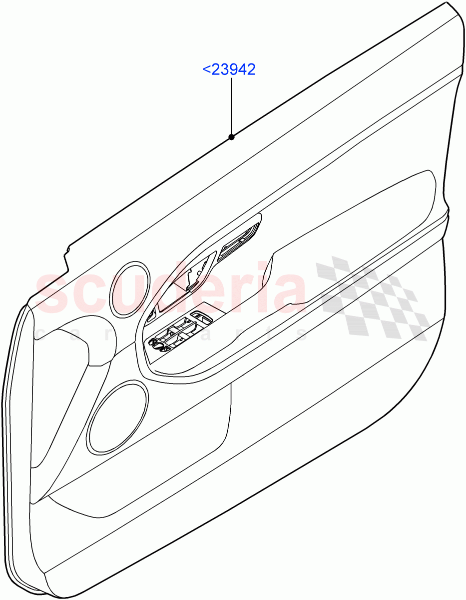 Front Door Trim Panels(3 Door,Halewood (UK)) of Land Rover Land Rover Range Rover Evoque (2012-2018) [2.0 Turbo Petrol AJ200P]