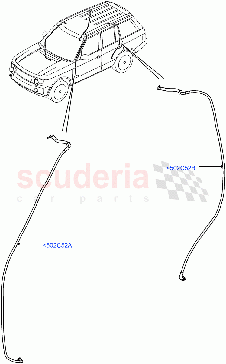 Sliding Roof Mechanism And Controls(Page B)(Less Armoured)((V)FROMAA000001) of Land Rover Land Rover Range Rover (2010-2012) [3.6 V8 32V DOHC EFI Diesel]