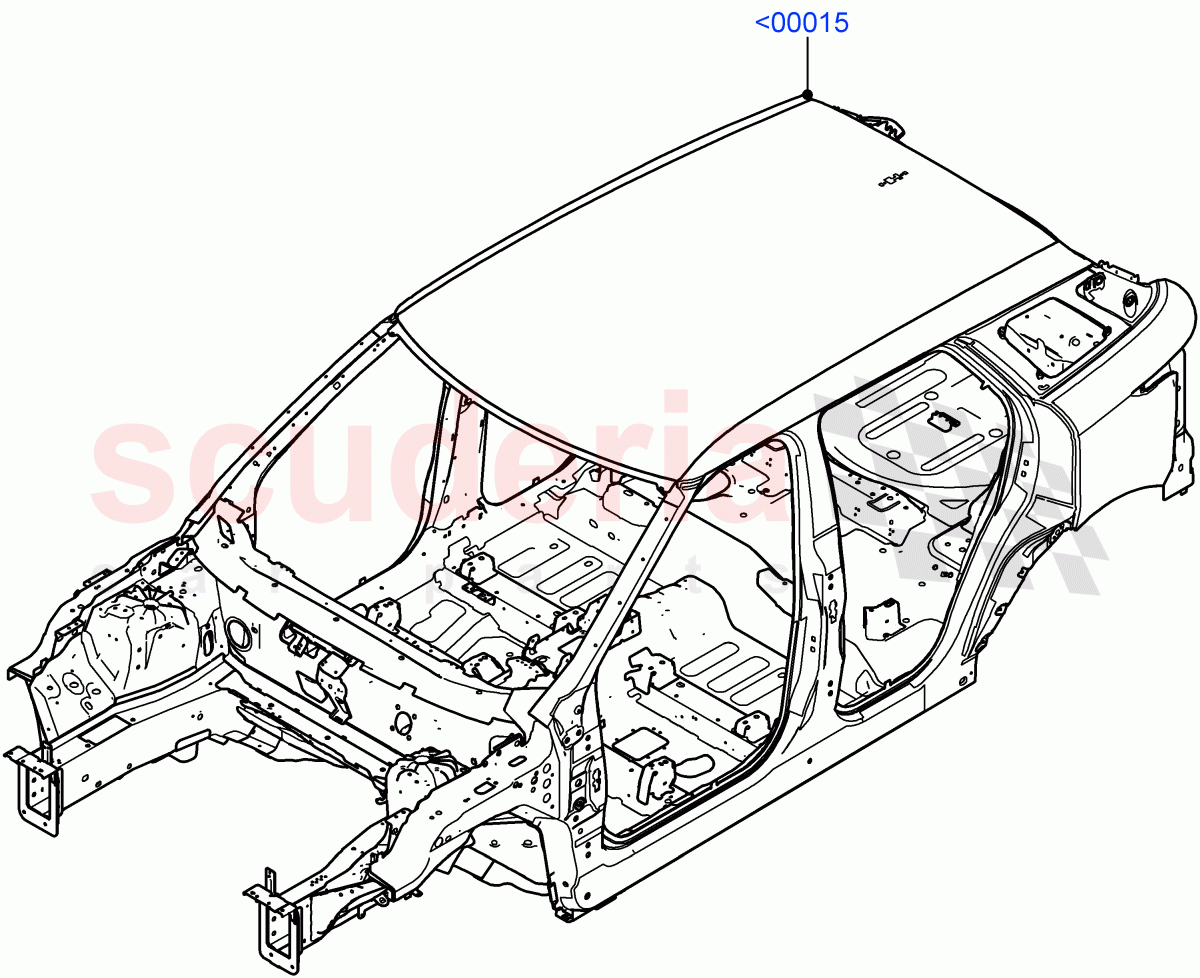 Bodyshell (Itatiaia (Brazil)) of Land Rover Land Rover Range Rover Evoque (2019+) [2.0 Turbo Diesel]