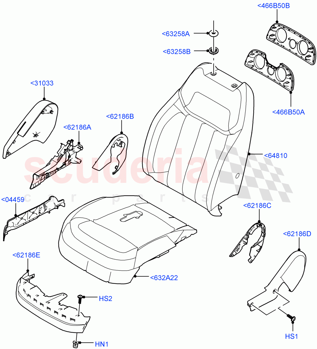 Front Seat Pads/Valances & Heating(Pads/Valances)(Less SV Model Spec) of Land Rover Land Rover Range Rover (2022+) [4.4 V8 Turbo Petrol NC10]