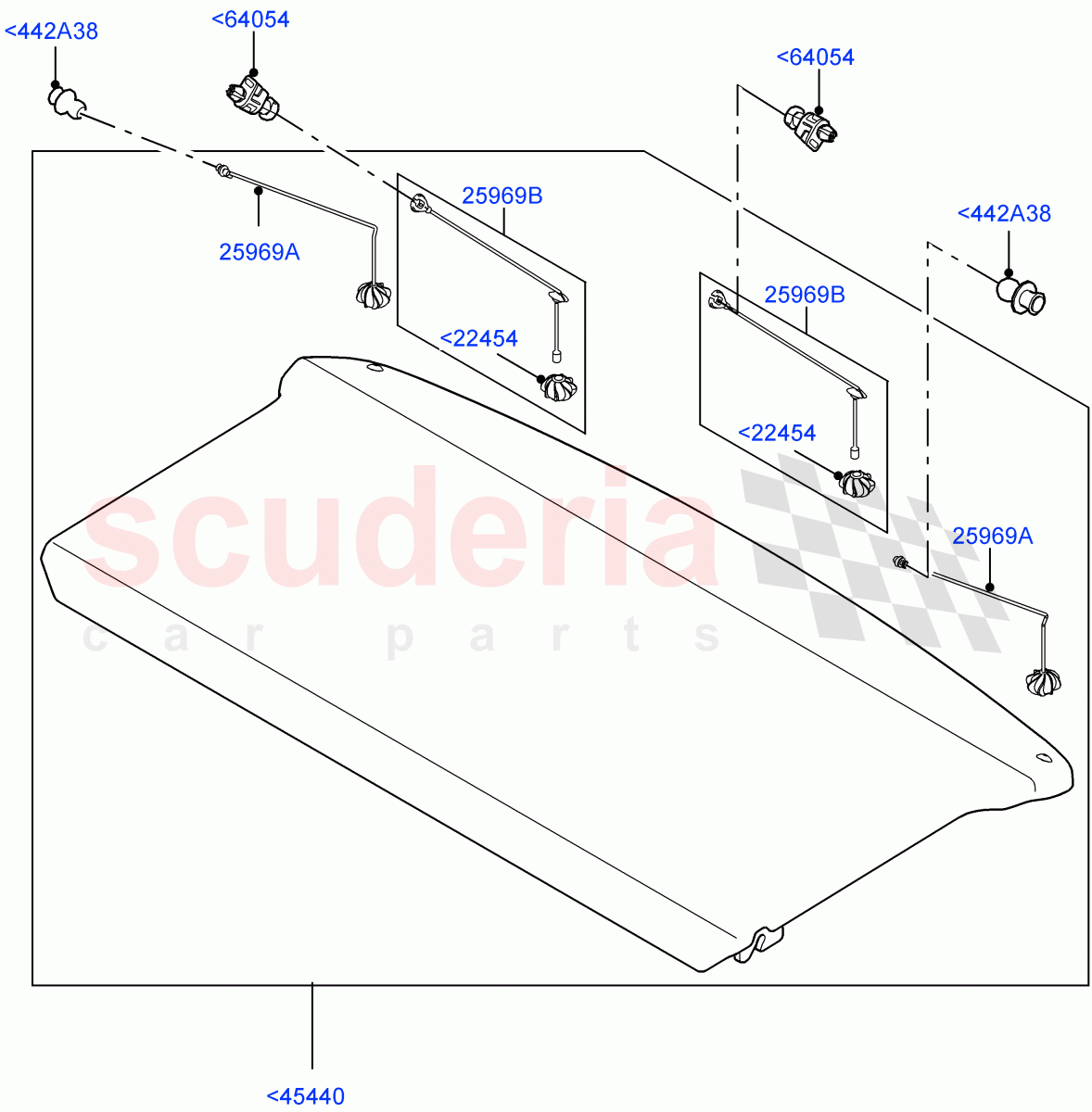 Load Compartment Trim(Package Tray)(Changsu (China))((V)FROMEG000001) of Land Rover Land Rover Range Rover Evoque (2012-2018) [2.0 Turbo Petrol AJ200P]