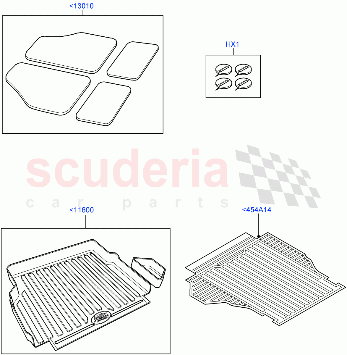 Interior Dress Up(Accessory, Floor Mats)(Less Armoured)((V)FROMAA000001) of Land Rover Land Rover Range Rover (2010-2012) [3.6 V8 32V DOHC EFI Diesel]