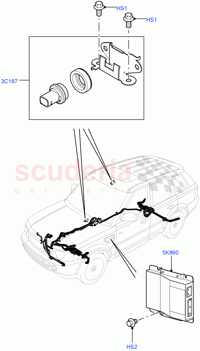 Active Anti-Roll Bar System (Controls/Electrics) (With Roll Stability Control) ((V) FROMAA000001) of Land Rover Land Rover Range Rover Sport (2010-2013) [3.0 Diesel 24V DOHC TC]