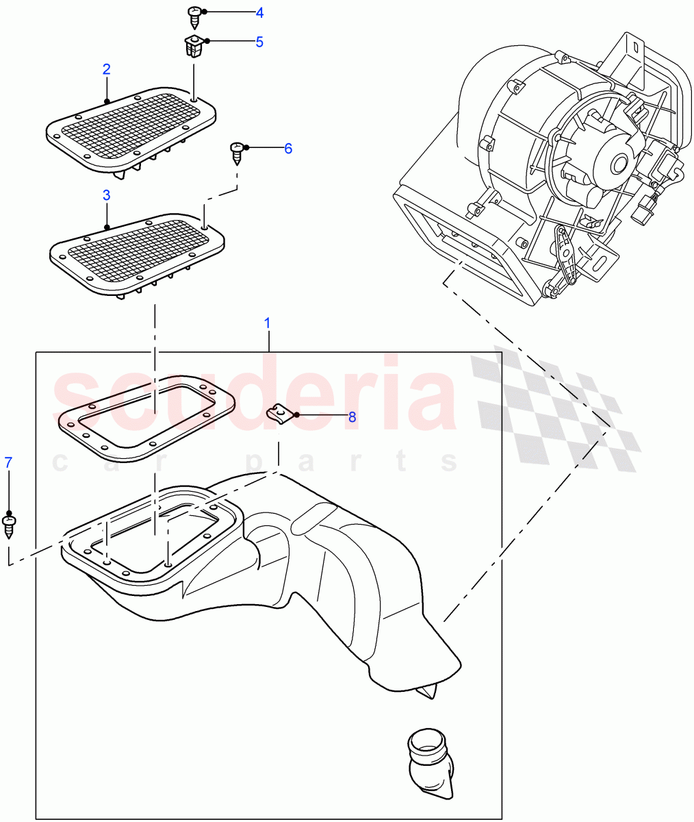 Duct Assembly ((V) FROM7A000001) of Land Rover Land Rover Defender (2007-2016)
