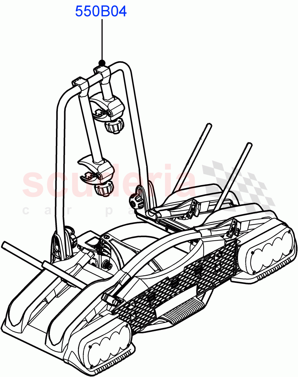 Carriers & Boxes(Bike Carriers) of Land Rover Land Rover Range Rover (2022+) [3.0 I6 Turbo Diesel AJ20D6]