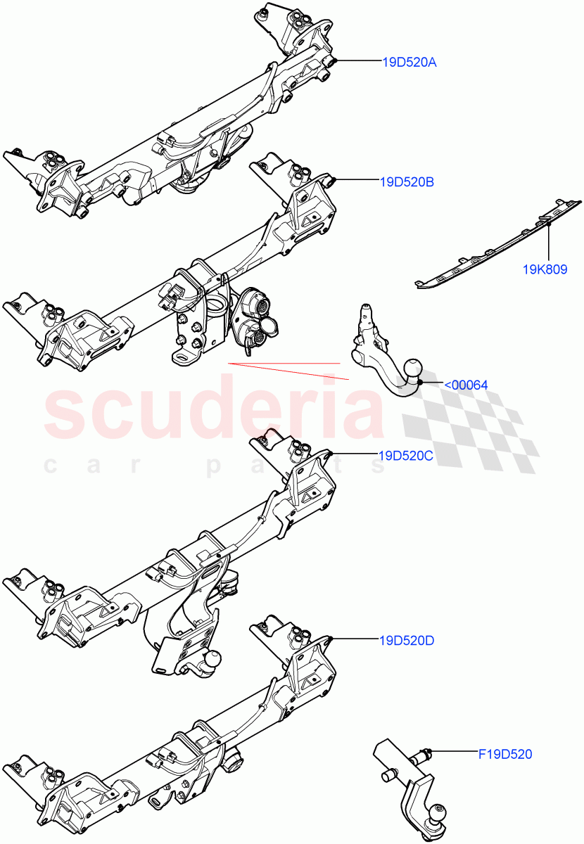 Towing Equipment of Land Rover Land Rover Defender (2020+) [3.0 I6 Turbo Diesel AJ20D6]