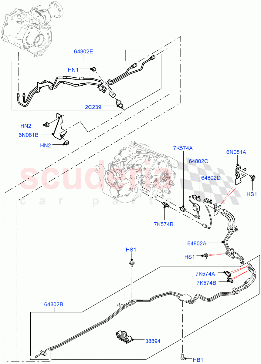 Active Driveline(Itatiaia (Brazil),Dynamic Driveline)((V)FROMJT000001) of Land Rover Land Rover Discovery Sport (2015+) [2.2 Single Turbo Diesel]