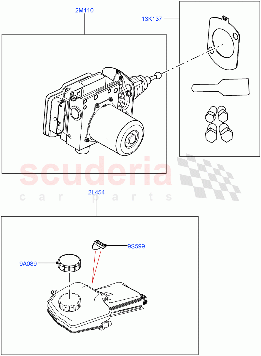 Brake And ABS Pump(1.5L AJ20P3 Petrol High PHEV,Halewood (UK))((V)FROMLH000001,(V)TOLH999999) of Land Rover Land Rover Range Rover Evoque (2019+) [2.0 Turbo Diesel]