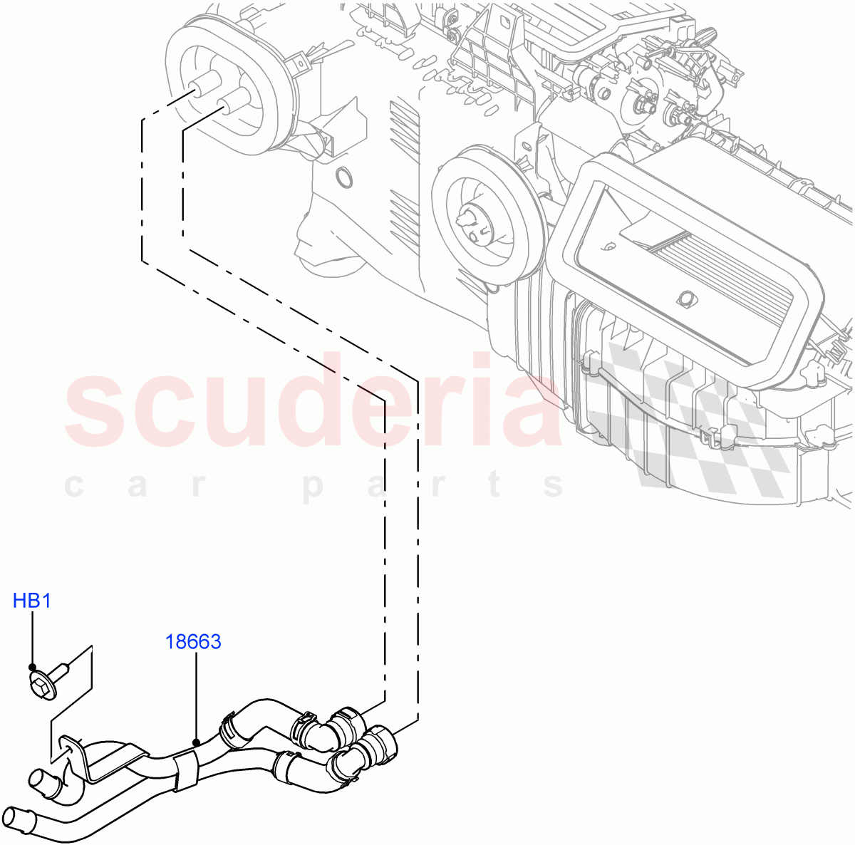 Heater Hoses of Land Rover Land Rover Range Rover (2012-2021) [5.0 OHC SGDI NA V8 Petrol]