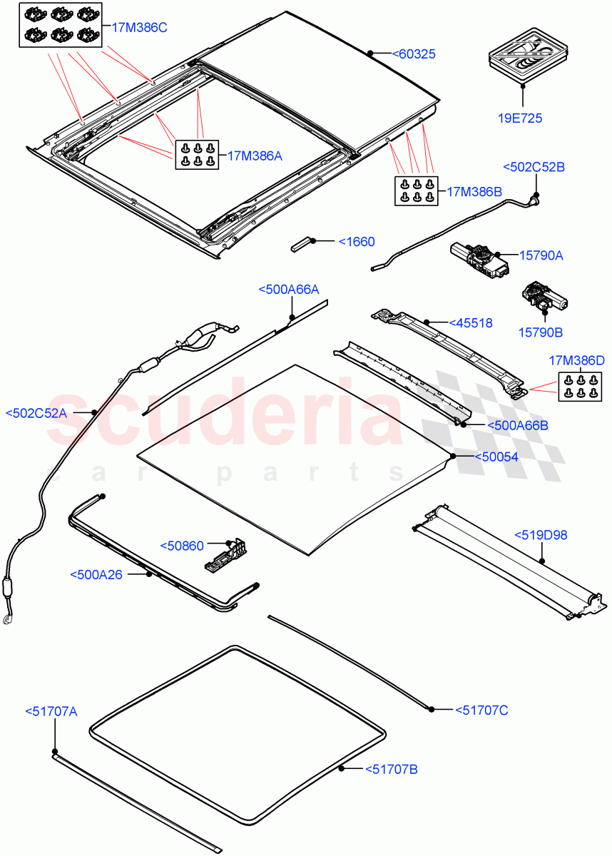 Panoramic Glass Roof(With Roof Conversion-Panorama Power) of Land Rover Land Rover Defender (2020+) [5.0 OHC SGDI SC V8 Petrol]