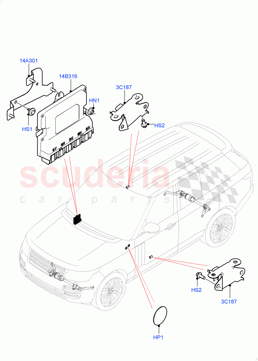 Active Anti-Roll Bar System(Controls/Electrics)(Electronic Air Suspension With ACE)((V)FROMKA000001) of Land Rover Land Rover Range Rover (2012-2021) [3.0 I6 Turbo Diesel AJ20D6]