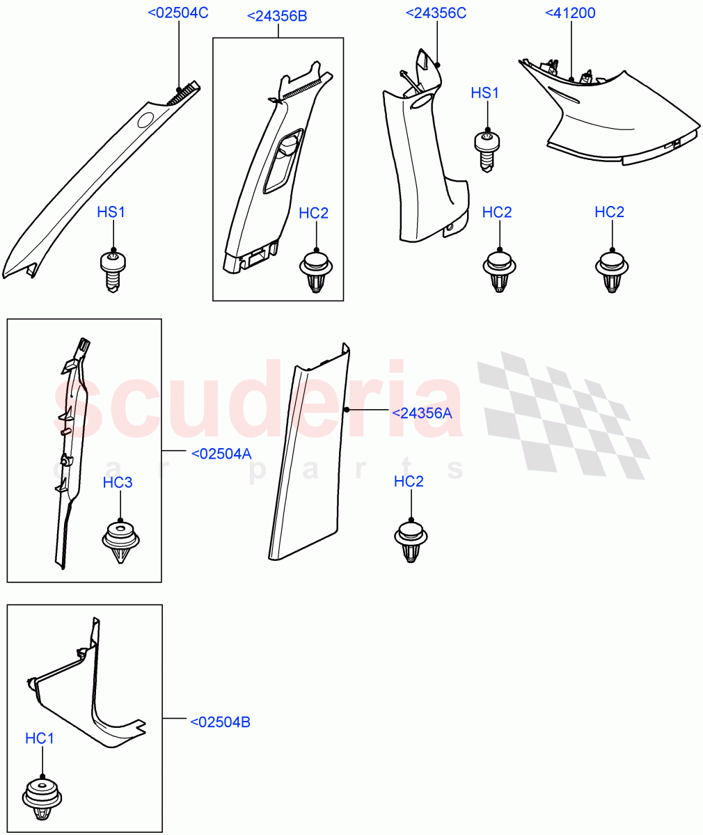 Side Trim(Front And Rear)((V)FROMAA000001) of Land Rover Land Rover Range Rover Sport (2010-2013) [3.0 Diesel 24V DOHC TC]