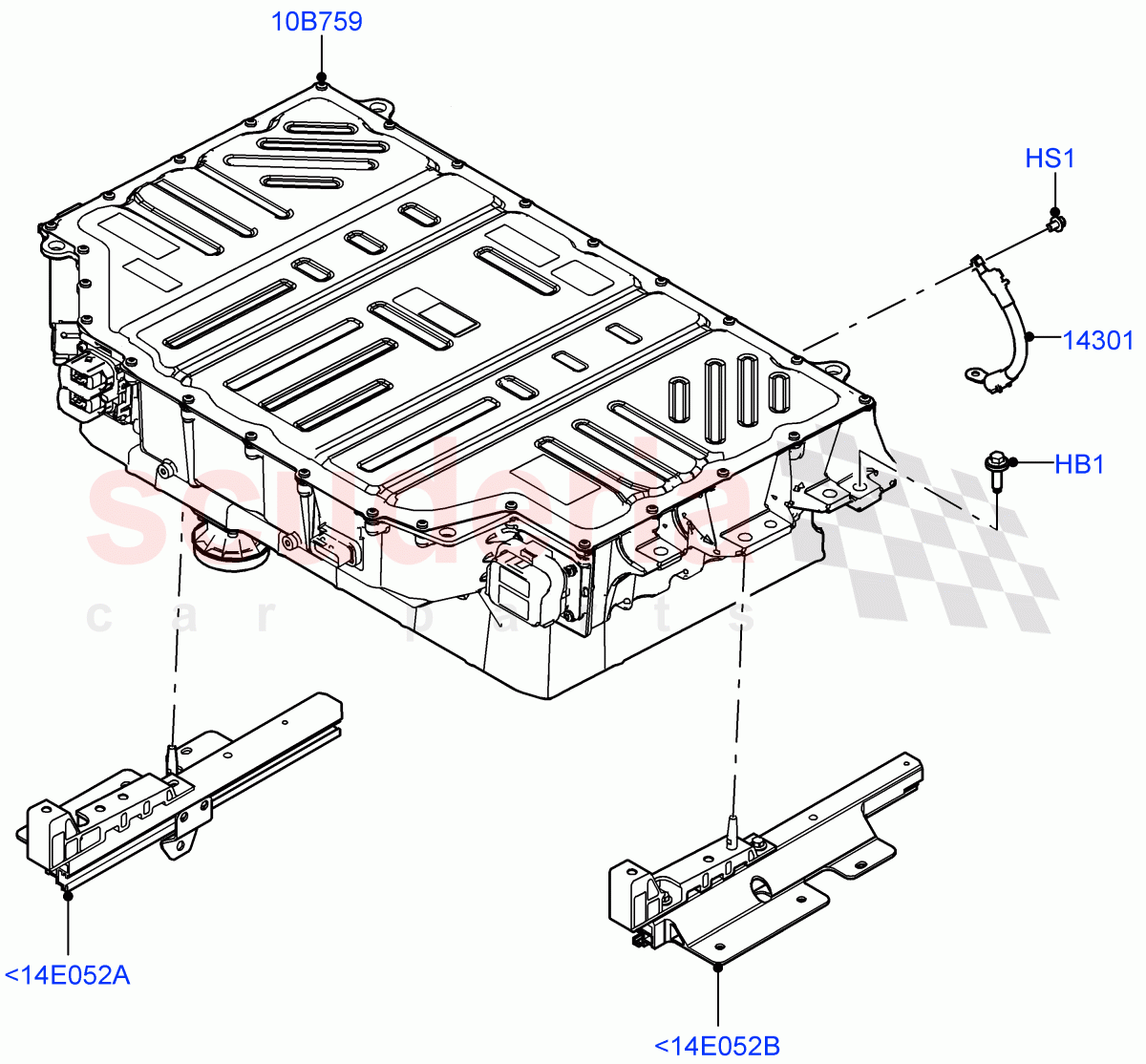 Hybrid Electrical Modules (Traction Battery) (Electric Engine Battery-PHEV) ((V) FROMM2000001) of Land Rover Land Rover Defender (2020+) [5.0 OHC SGDI SC V8 Petrol]