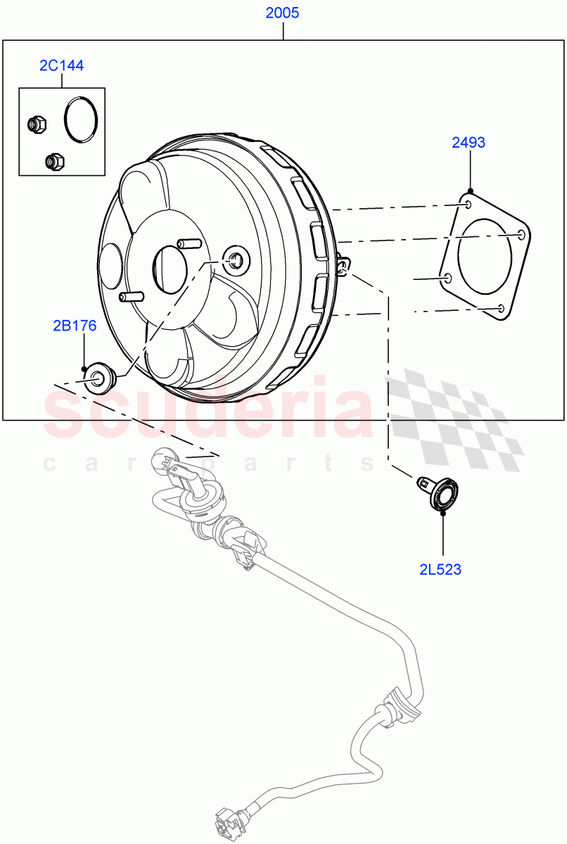 Brake Booster(Halewood (UK)) of Land Rover Land Rover Range Rover Evoque (2012-2018) [2.0 Turbo Petrol AJ200P]