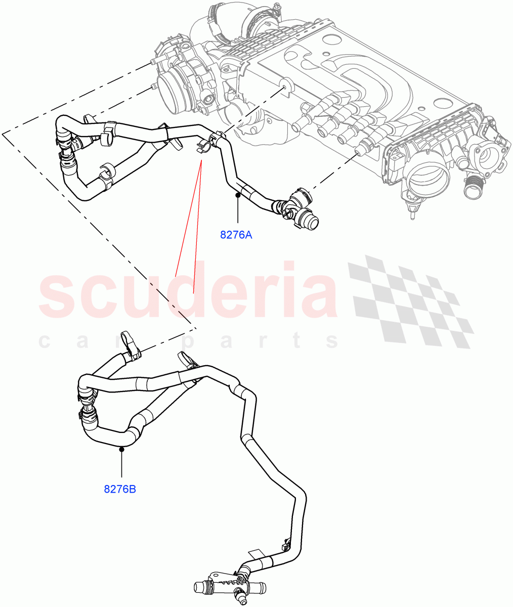 Supercharger(Lubrication And Cooling)(3.0L AJ20P6 Petrol High)((V)FROMKA000001) of Land Rover Land Rover Range Rover Sport (2014+) [3.0 I6 Turbo Petrol AJ20P6]