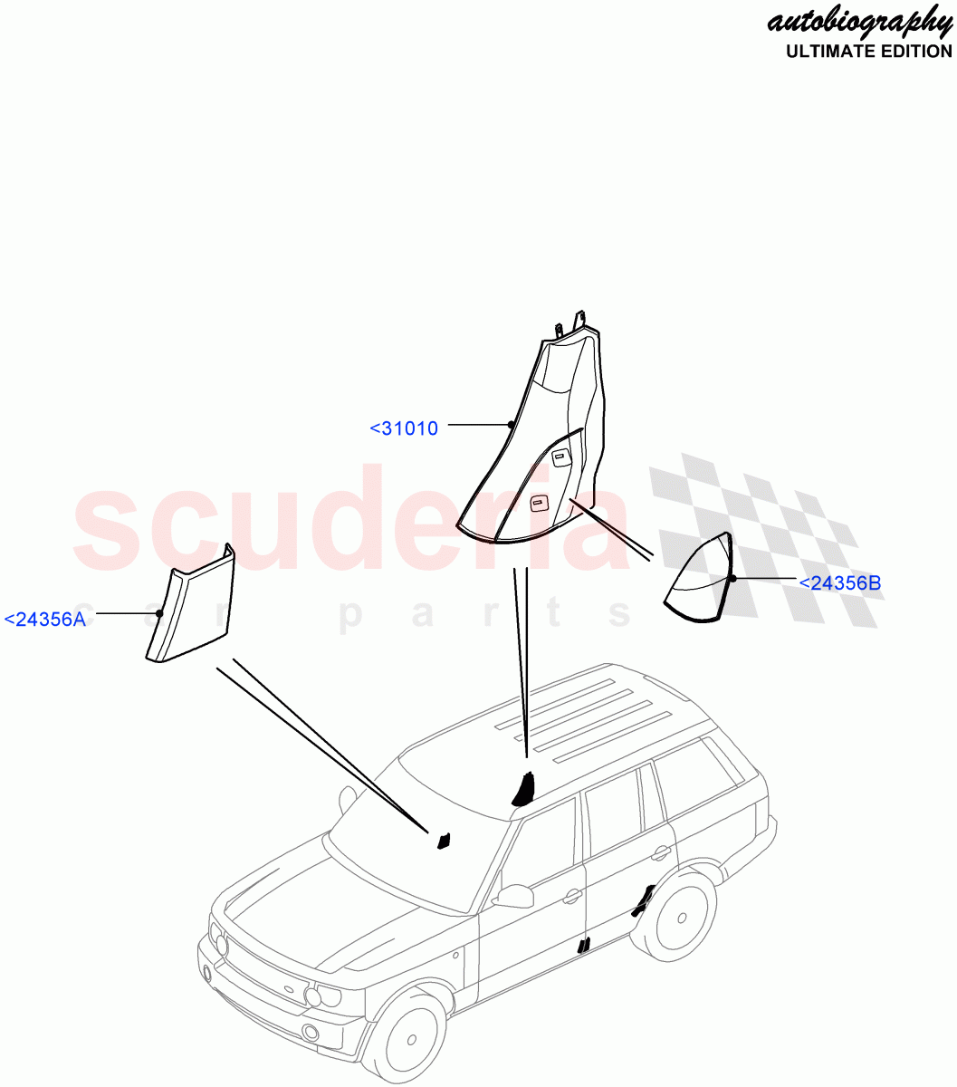 Side Trim(Front And Rear)(Autobiography Ultimate Edition)((V)FROMBA344356) of Land Rover Land Rover Range Rover (2010-2012) [4.4 DOHC Diesel V8 DITC]