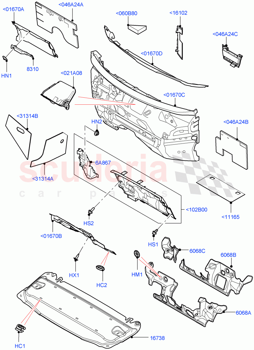 Insulators - Front(Engine Compartment)(Changsu (China))((V)FROMKG446857) of Land Rover Land Rover Discovery Sport (2015+) [2.0 Turbo Petrol GTDI]