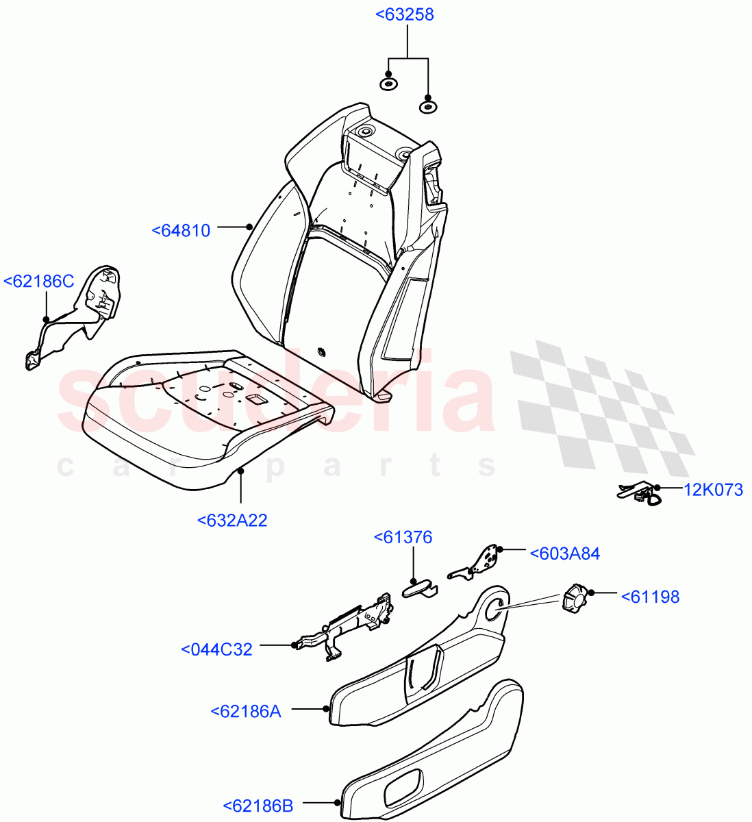 Front Seat Pads/Valances & Heating(Itatiaia (Brazil),Seat - Standard)((V)FROMGT000001) of Land Rover Land Rover Range Rover Evoque (2012-2018) [2.0 Turbo Petrol AJ200P]