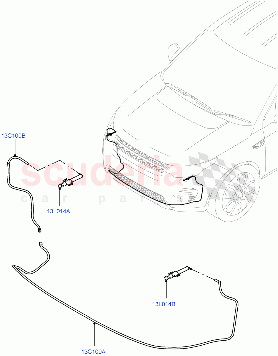 Headlamp Washer(Itatiaia (Brazil),With Headlamp Power Wash)((V)FROMGT000001) of Land Rover Land Rover Discovery Sport (2015+) [2.0 Turbo Petrol AJ200P]