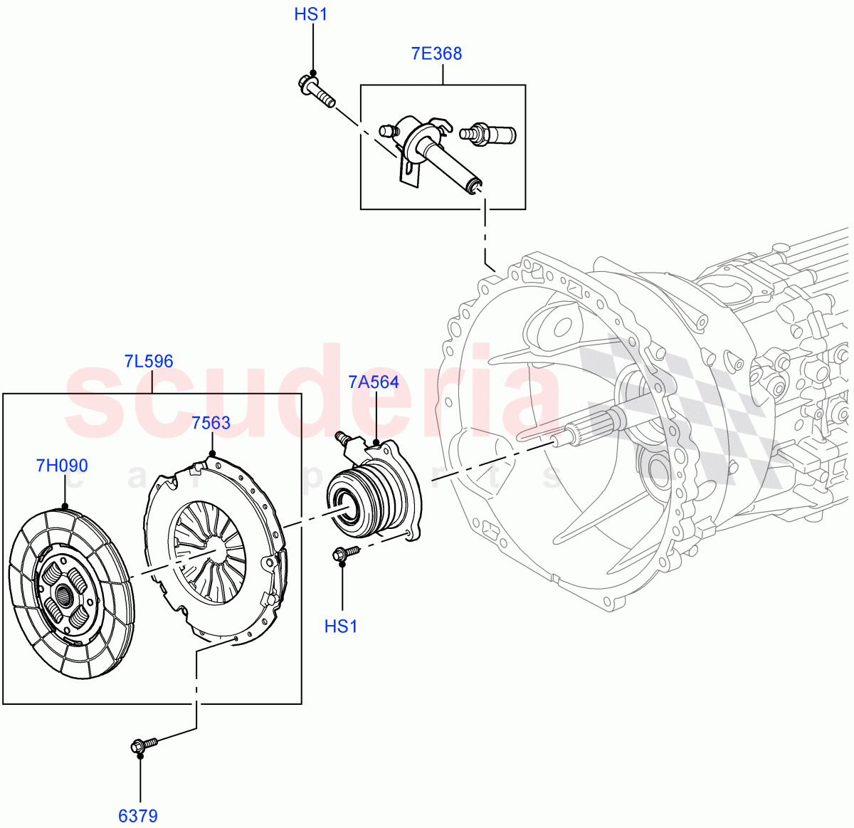 Clutch(6 Speed Man ZF S6-53)((V)FROMAA000001,(V)TOBA999999) of Land Rover Land Rover Discovery 4 (2010-2016) [5.0 OHC SGDI NA V8 Petrol]