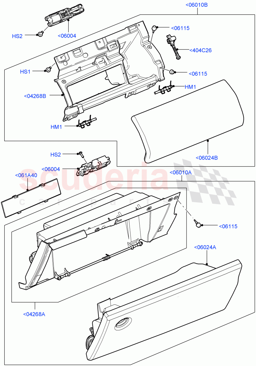 Glove Box((V)FROMAA000001) of Land Rover Land Rover Range Rover (2010-2012) [3.6 V8 32V DOHC EFI Diesel]