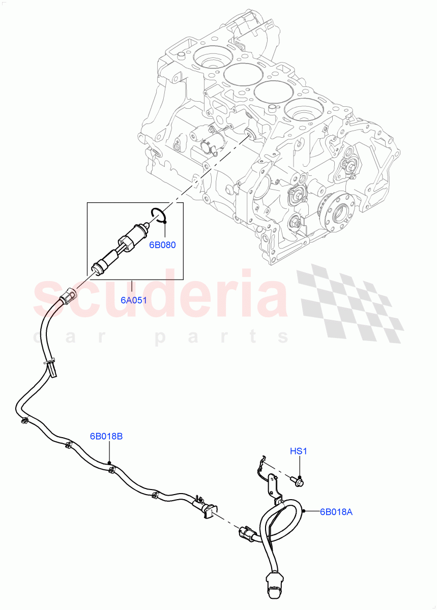 Engine Heater(2.0L AJ20D4 Diesel High PTA,Halewood (UK),Immersion Heater-700W/220V,2.0L AJ20D4 Diesel Mid PTA,Immersion Heater - 700W / 110V,2.0L AJ20D4 Diesel LF PTA) of Land Rover Land Rover Range Rover Evoque (2019+) [2.0 Turbo Diesel]