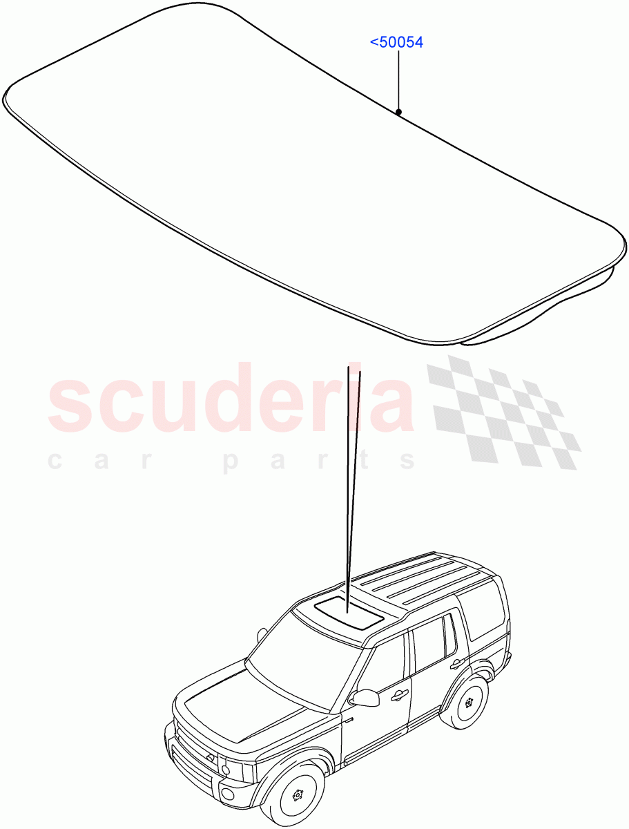 Sliding Roof Panel(Power Tilt/Slide Sun Roof)((V)FROMAA000001) of Land Rover Land Rover Discovery 4 (2010-2016) [5.0 OHC SGDI NA V8 Petrol]