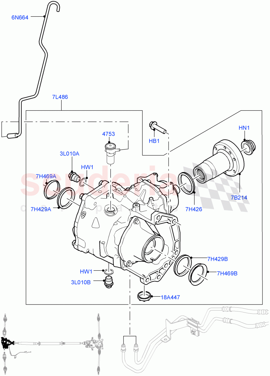 Front Axle Case(Itatiaia (Brazil),Dynamic Driveline)((V)FROMJT000001) of Land Rover Land Rover Discovery Sport (2015+) [2.0 Turbo Petrol GTDI]