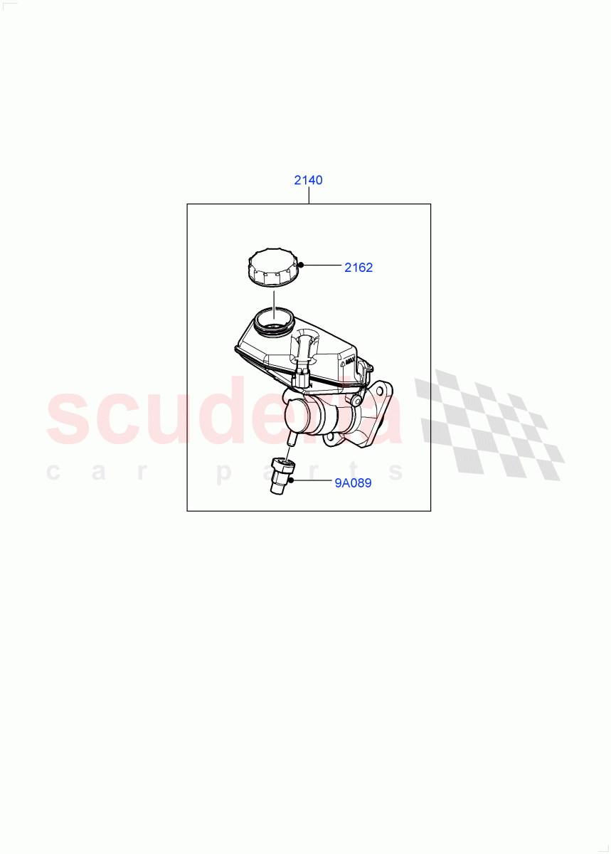 Master Cylinder - Brake System(Changsu (China))((V)FROMEG000001,(V)TOGG134738) of Land Rover Land Rover Range Rover Evoque (2012-2018) [2.0 Turbo Petrol AJ200P]