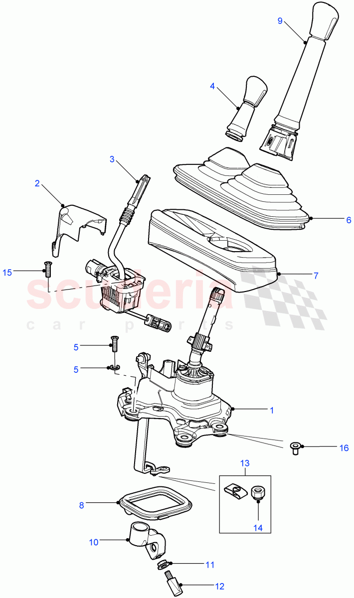 Gear Change ((V) FROM7A000001) of Land Rover Land Rover Defender (2007-2016)