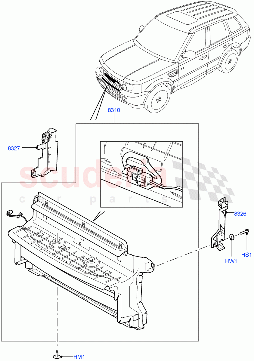 Air Deflectors ((V) FROMAA000001) of Land Rover Land Rover Range Rover Sport (2010-2013) [3.6 V8 32V DOHC EFI Diesel]