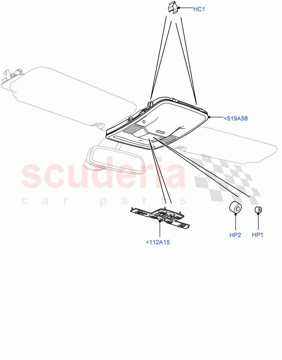 Console - Overhead of Land Rover Land Rover Range Rover Sport (2014+) [4.4 DOHC Diesel V8 DITC]