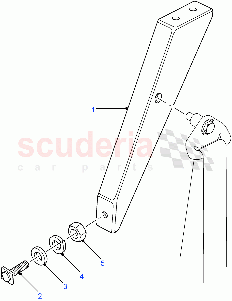 Front Seats-Shoulder Anchorage(Hard Top,110" Wheelbase,90" Wheelbase,Station Wagon - 3 Door)((V)FROM7A000001) of Land Rover Land Rover Defender (2007-2016)