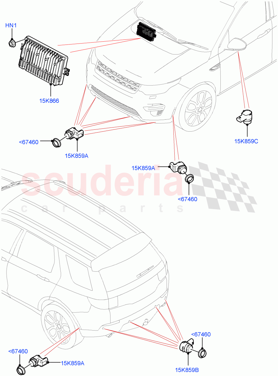 Parking Distance Control (Changsu (China)) ((V) FROMMG140569) of Land Rover Land Rover Discovery Sport (2015+) [2.0 Turbo Diesel]