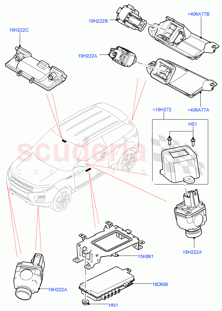 Camera Equipment (Changsu (China)) ((V) FROMEG000001) of Land Rover Land Rover Range Rover Evoque (2012-2018) [2.2 Single Turbo Diesel]