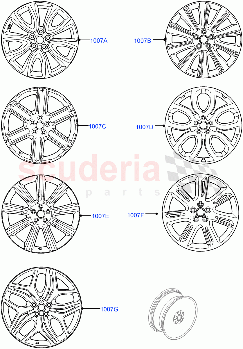 Wheels(Changsu (China))((V)FROMEG000001) of Land Rover Land Rover Range Rover Evoque (2012-2018) [2.2 Single Turbo Diesel]