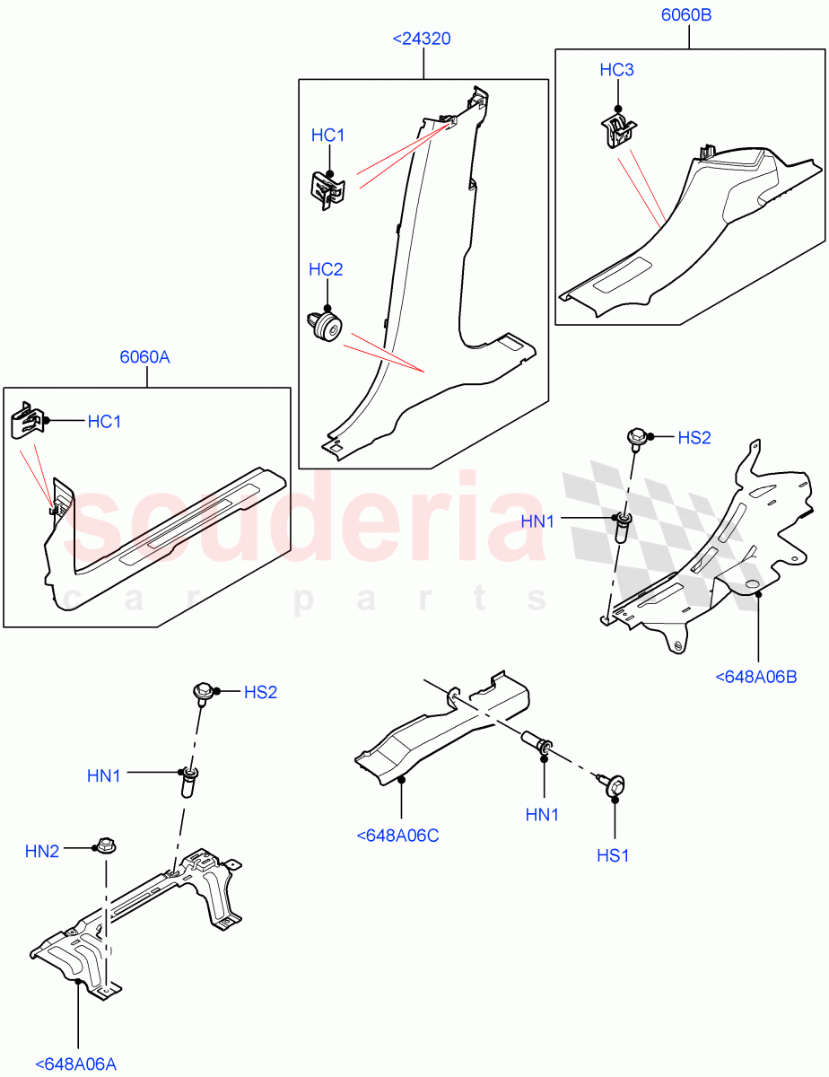 Side Trim(Sill)(Halewood (UK)) of Land Rover Land Rover Discovery Sport (2015+) [1.5 I3 Turbo Petrol AJ20P3]