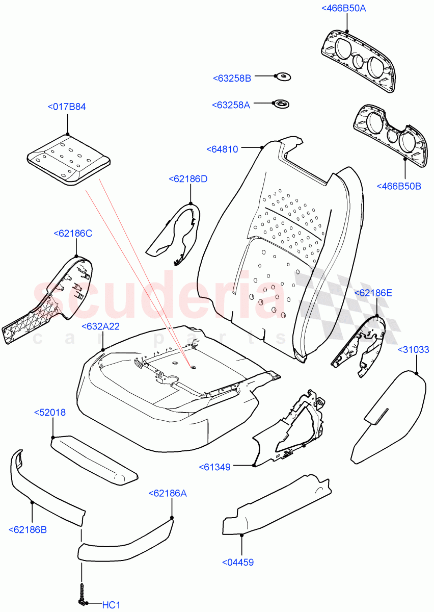 Front Seat Pads/Valances & Heating(Pads/Valances)((V)FROMJA000001) of Land Rover Land Rover Range Rover (2012-2021) [3.0 I6 Turbo Petrol AJ20P6]