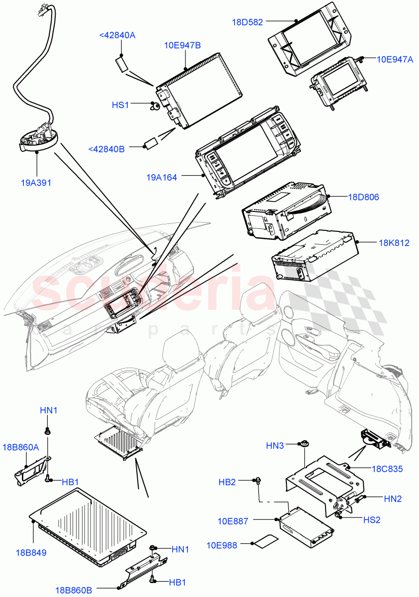 Audio Equipment - Original Fit (Itatiaia (Brazil)) ((V) FROMGT000001) of Land Rover Land Rover Range Rover Evoque (2012-2018) [2.2 Single Turbo Diesel]