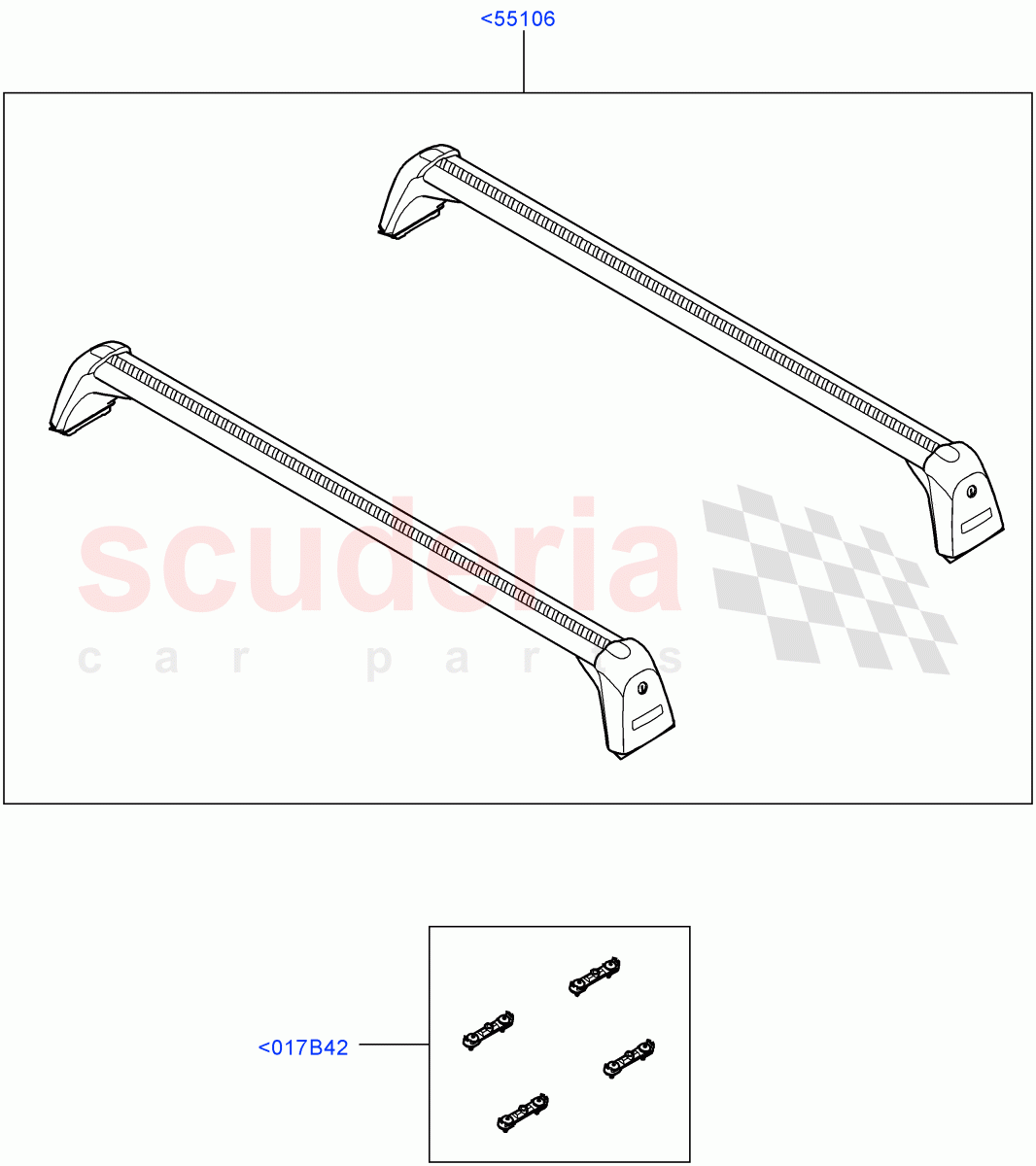 Roof Rails & Crossbars of Land Rover Land Rover Range Rover (2022+) [3.0 I6 Turbo Diesel AJ20D6]