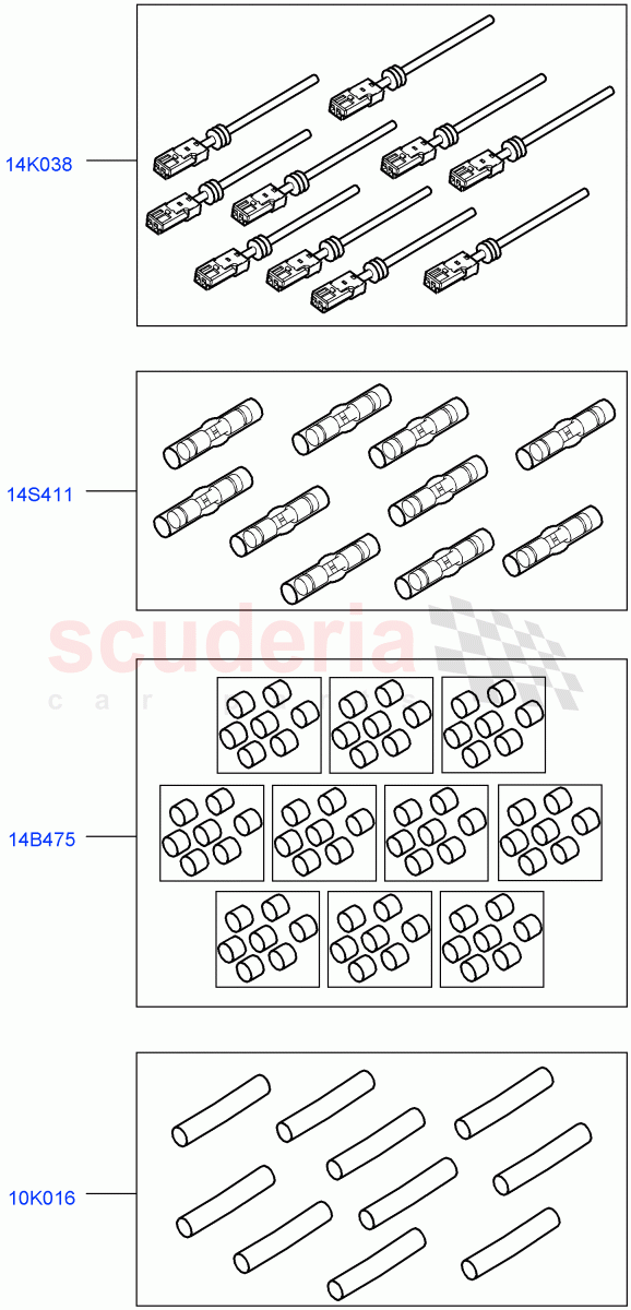 Pigtail Wiring Kits(Nitra Plant Build) ((V) FROMK2000001) of Land Rover Land Rover Discovery 5 (2017+) [3.0 I6 Turbo Petrol AJ20P6]