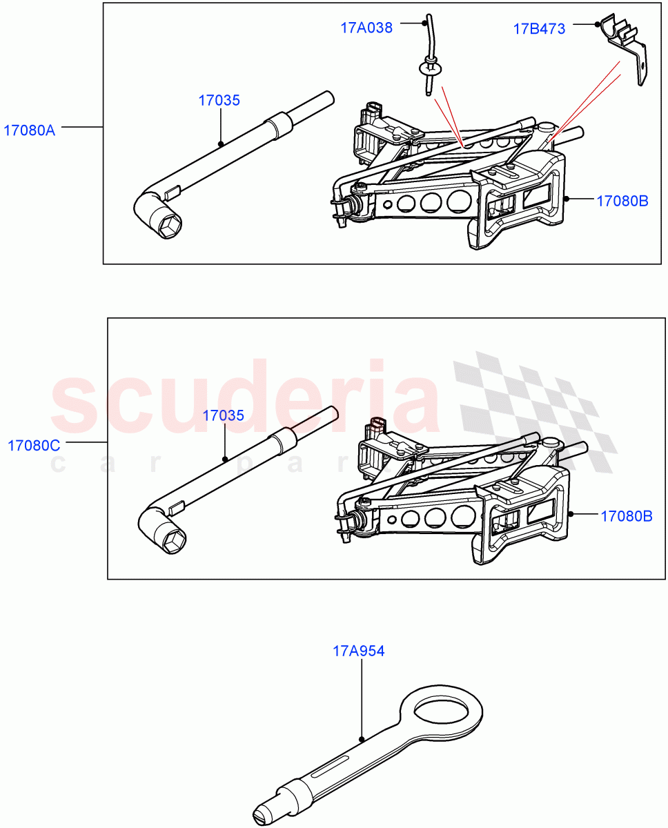 Tools (Halewood (UK)) of Land Rover Land Rover Discovery Sport (2015+) [2.0 Turbo Petrol AJ200P]