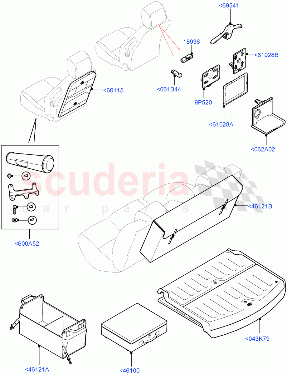Storage (Accessory) (Halewood (UK), Itatiaia (Brazil)) of Land Rover Land Rover Discovery Sport (2015+) [2.0 Turbo Petrol AJ200P]