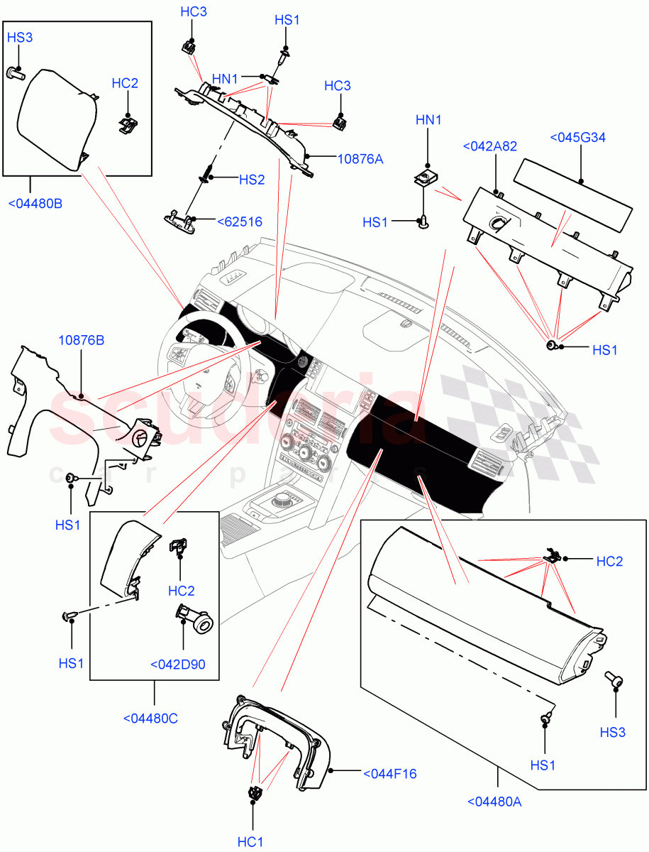 Instrument Panel(External, Centre)(Itatiaia (Brazil))((V)FROMGT000001) of Land Rover Land Rover Discovery Sport (2015+) [2.2 Single Turbo Diesel]