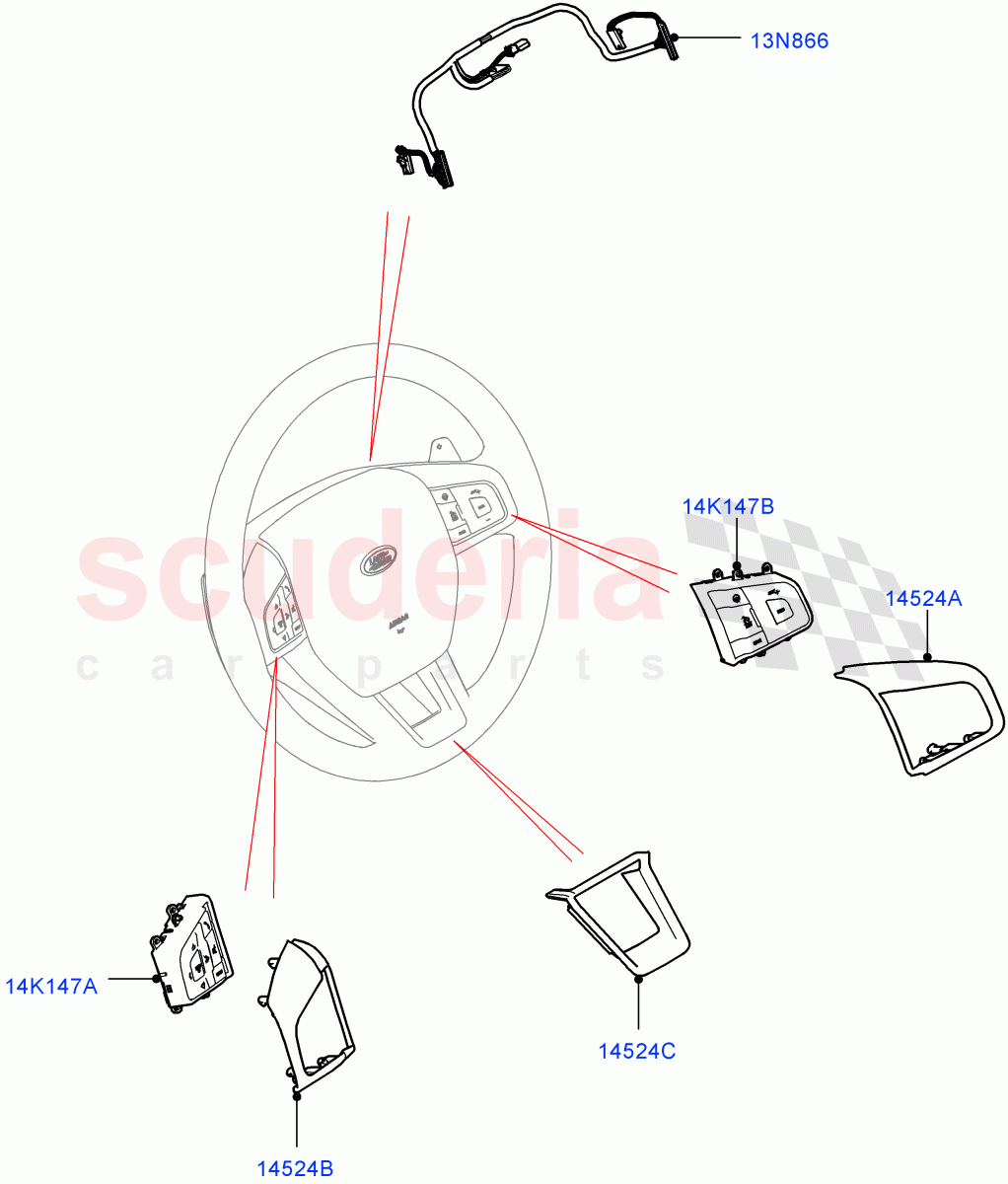 Switches(Steering Wheel)(Itatiaia (Brazil))((V)FROMGT000001) of Land Rover Land Rover Discovery Sport (2015+) [2.2 Single Turbo Diesel]